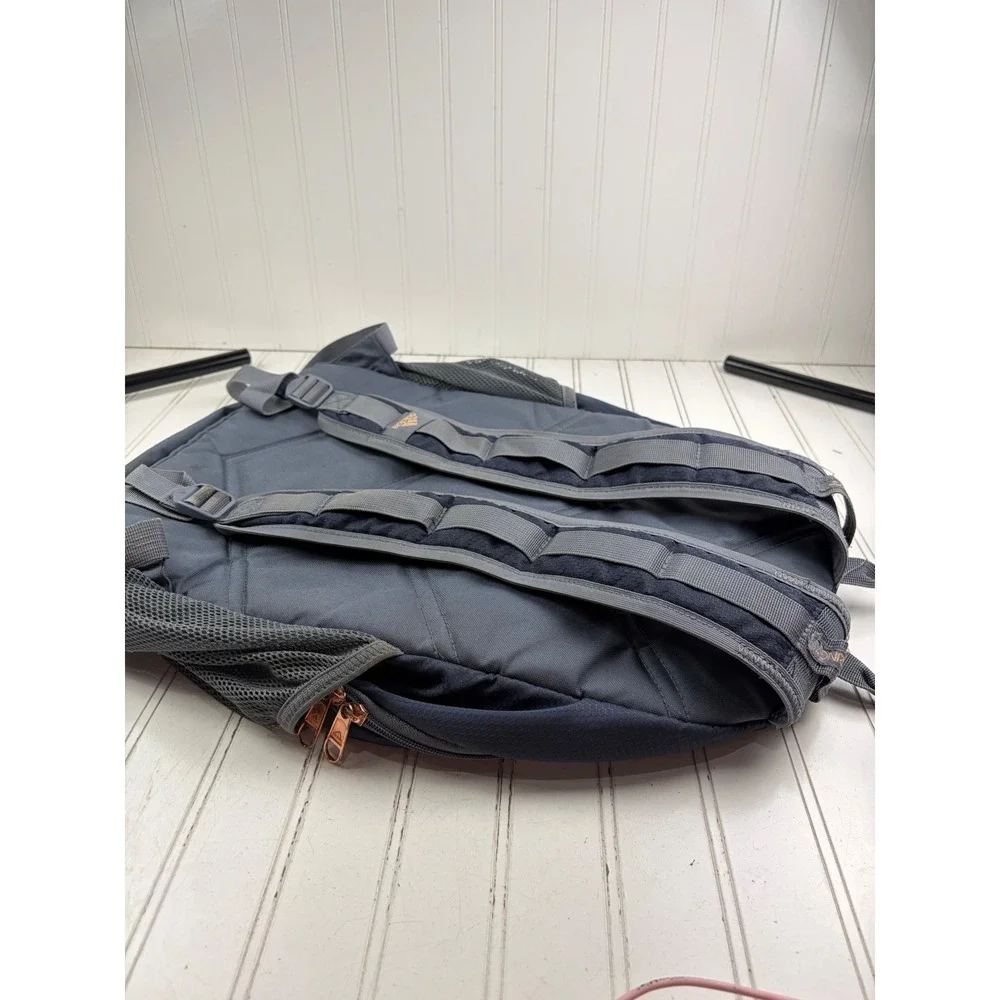 Adidas Prime Navy Blue Grey Multi Compartment Excel Laptop Bag Unisex
